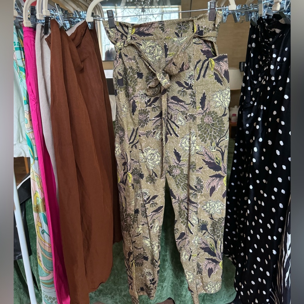 Designer Printed Paperbag Style Cargo Pants